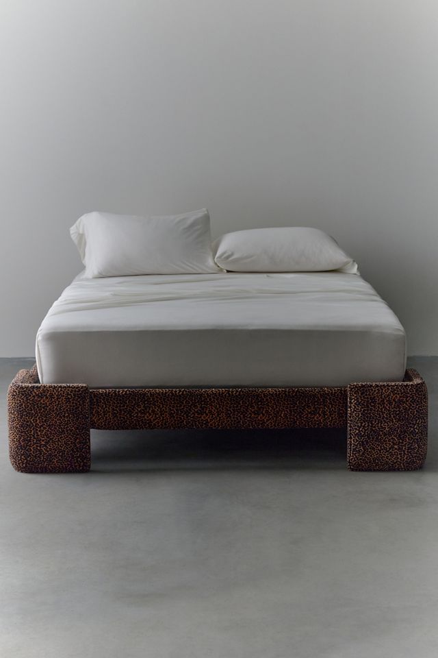 Jane Velvet Upholstered Platform Bed #1