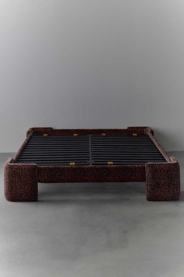 Jane Velvet Upholstered Platform Bed #2