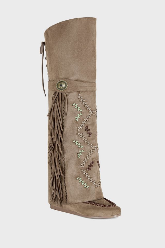 Azalea Wang Edmund Flat Moccasin Boot #1