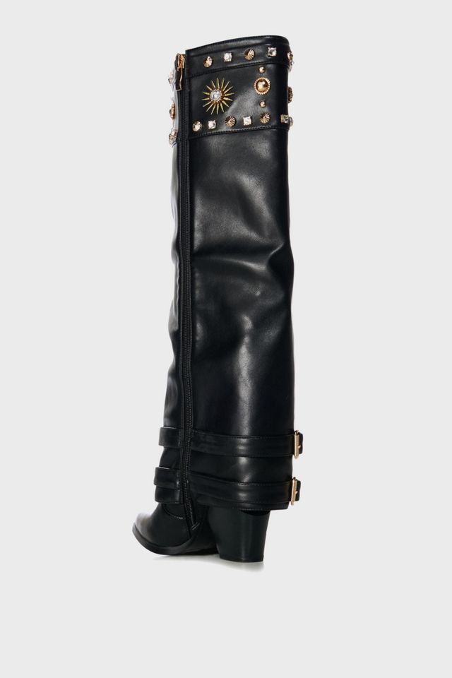 Azalea Wang Mahmoud Sunburst Fold-Over Boot #2