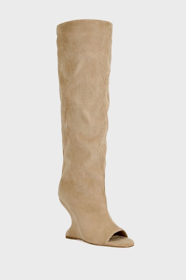 Azalea Wang Vincent Peep Toe Wedge Boot #1