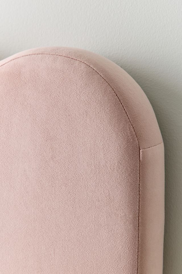 Carmie Scalloped No Nails Velvet Floating Headboard #2