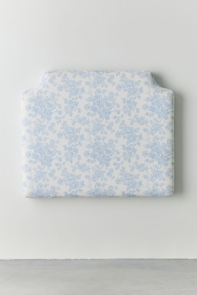 Mila Crowned Upholstered Floating Headboard #1