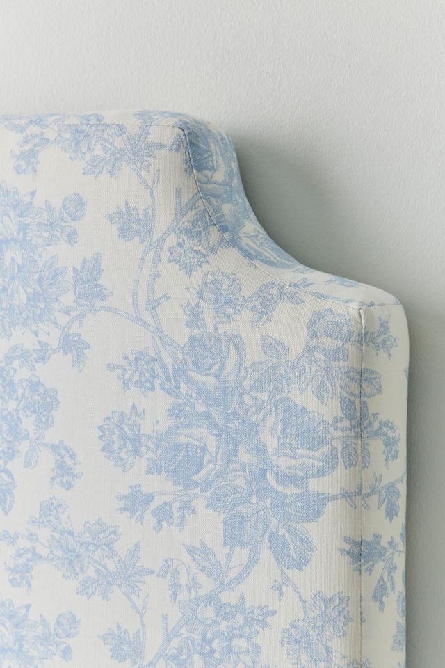 Mila Crowned Upholstered Floating Headboard #2