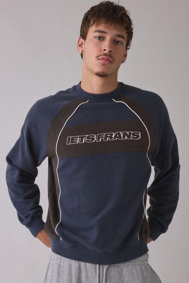 iets frans… Logo Paneled Crew Neck Sweatshirt #1