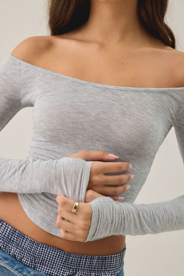 Out From Under Color Me Captivating Long Sleeve Boatneck Tee #3
