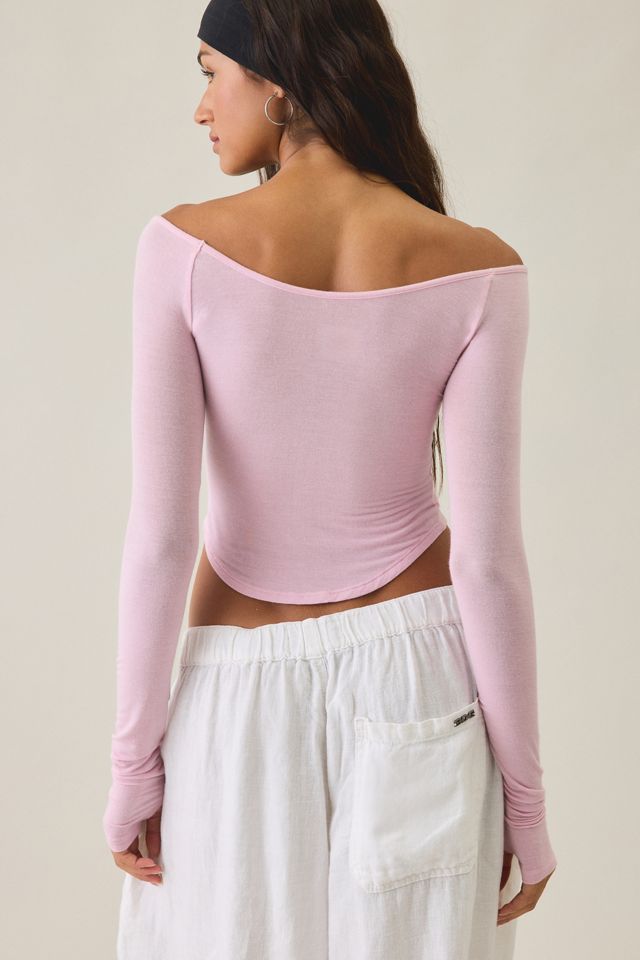 Out From Under Color Me Captivating Long Sleeve Boatneck Tee #3