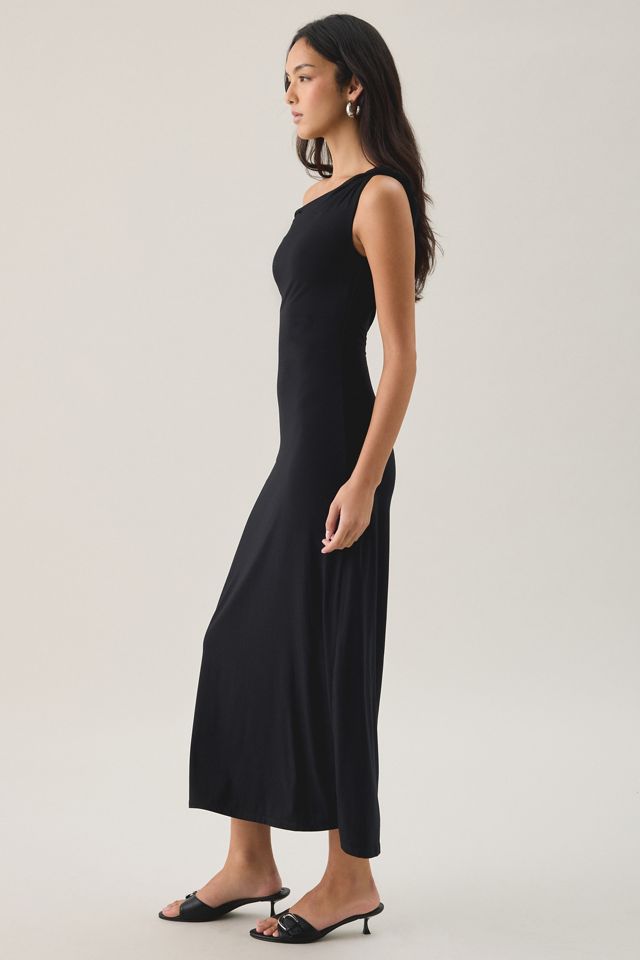 Robe midi asymétrique à épaules dénudées Carmella de NIA #2
