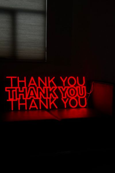 Echo Neon Thank You Neon Sign