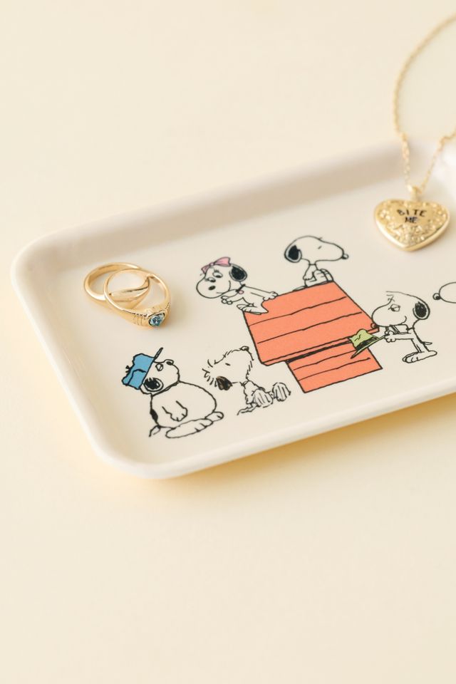 Three Potato Four X Peanuts Snoopy Siblings Dog House Trinket Tray #1