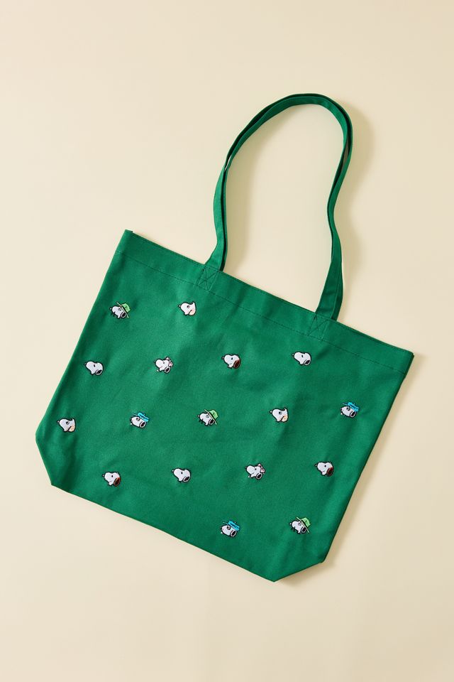 Three Potato Four X Peanuts Snoopy Embroidered Tote Bag #1