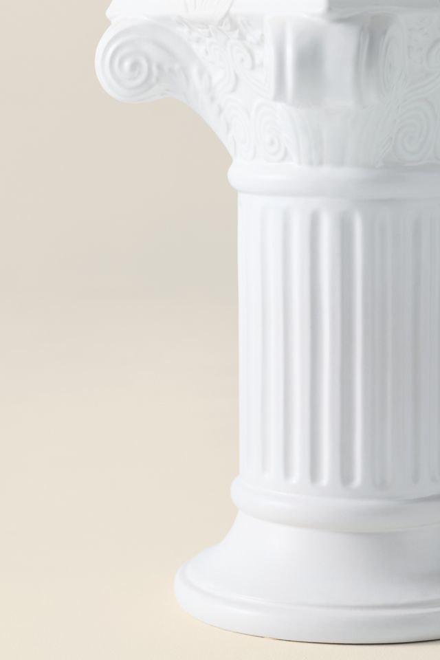 Column Pedestal Ceramic Side Table #3