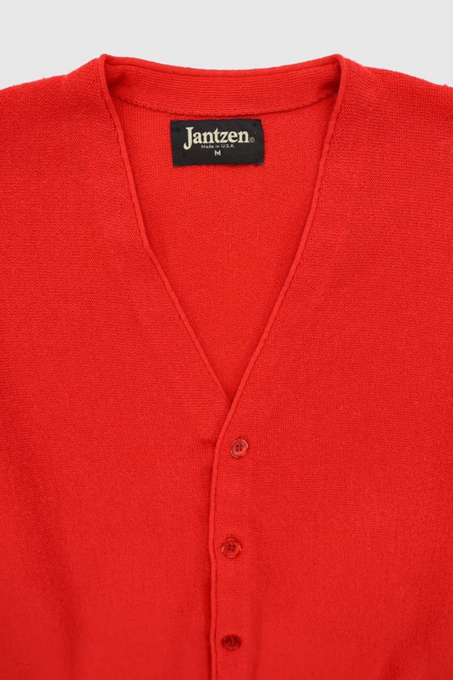 Vintage Red Cardigan Sweater #2