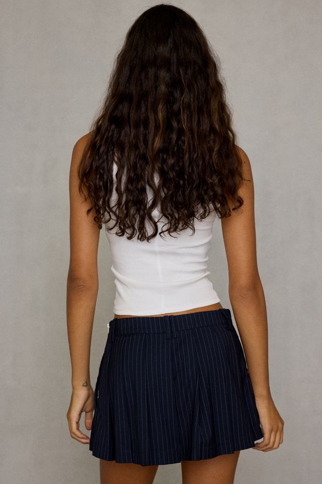 Mini jupe-short plissée à taille basse Fennel de NIA #4
