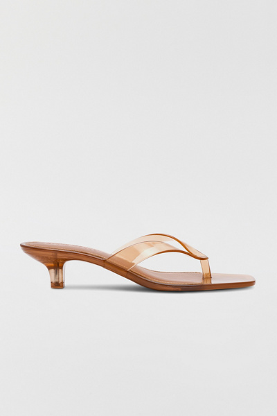 Steve Madden Tracie Kitten Heel Jelly Sandal in Tan, Women's at Urban Outfitters