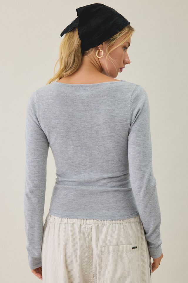 Cardigan asymétrique à boutons obliques Sutton BDG #1