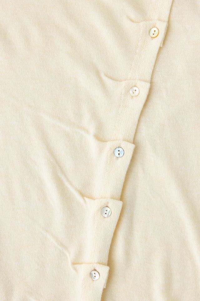 BDG Sutton Slanted Asymmetric Button Cardigan #5