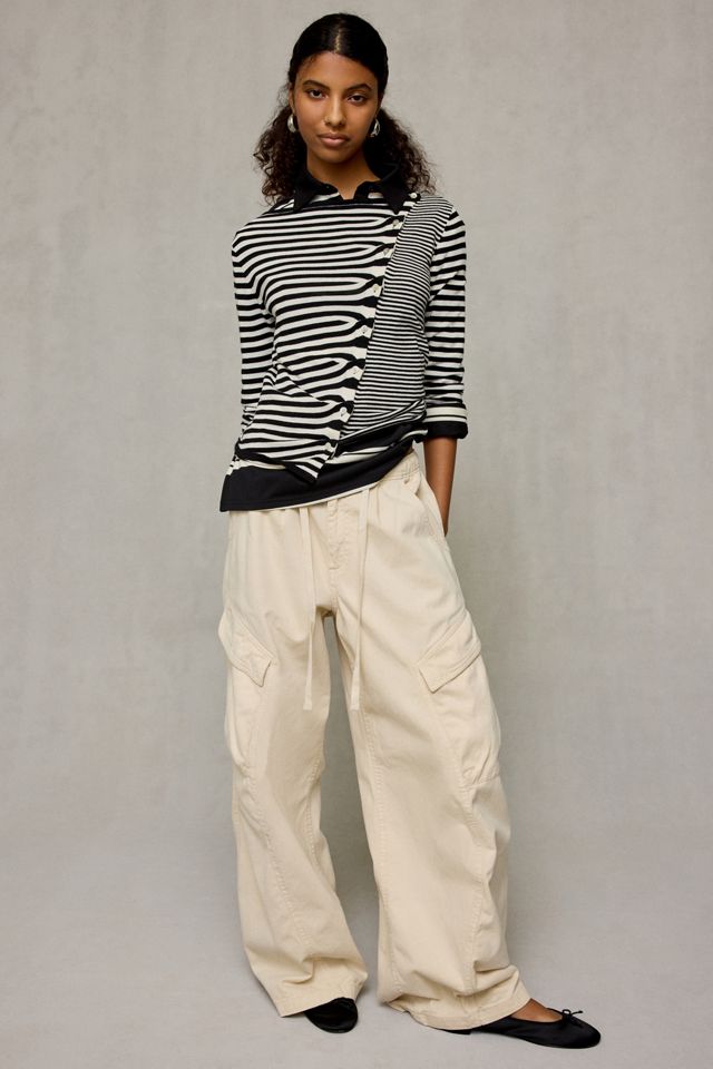 BDG Sutton Slanted Asymmetric Button Cardigan #2