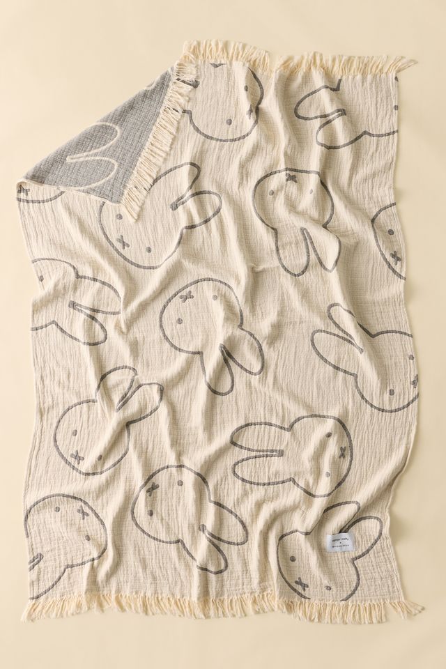 Couverture en coton Maison Deux X Miffy #1