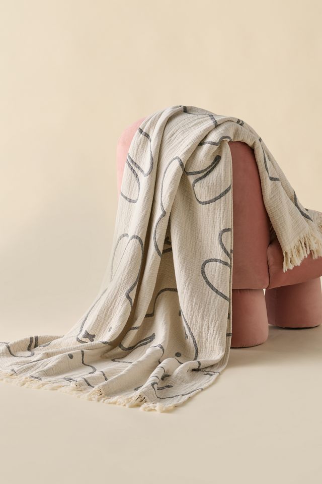 Maison Deux X Miffy Cotton Throw Blanket | Urban Outfitters