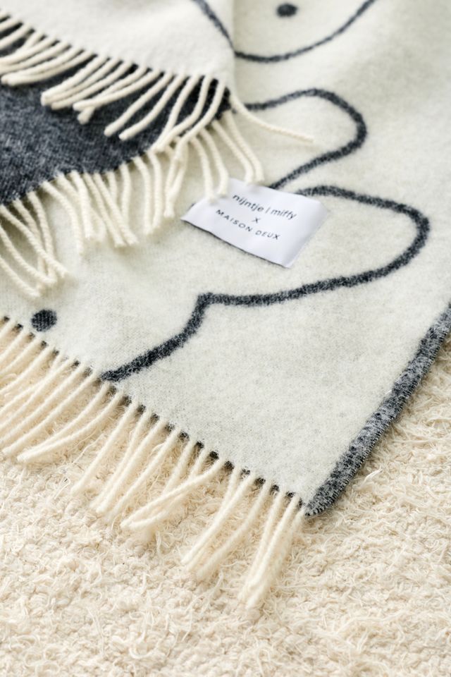 Couverture en laine polaire Maison Deux X Miffy Head #2