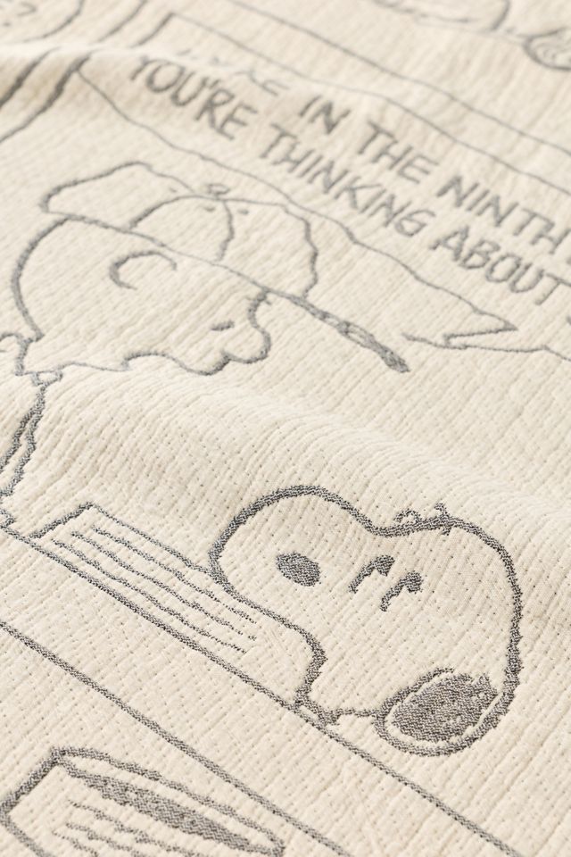 Couverture à motif de bande dessinée de baseball Maison Deux X Peanuts #2