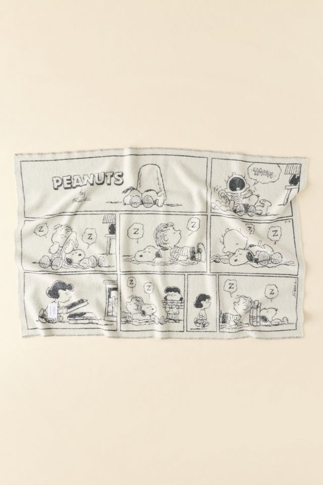 Couverture en molleton de laine à motif bande dessinée ZZZ Peanuts Maison Deux X #1