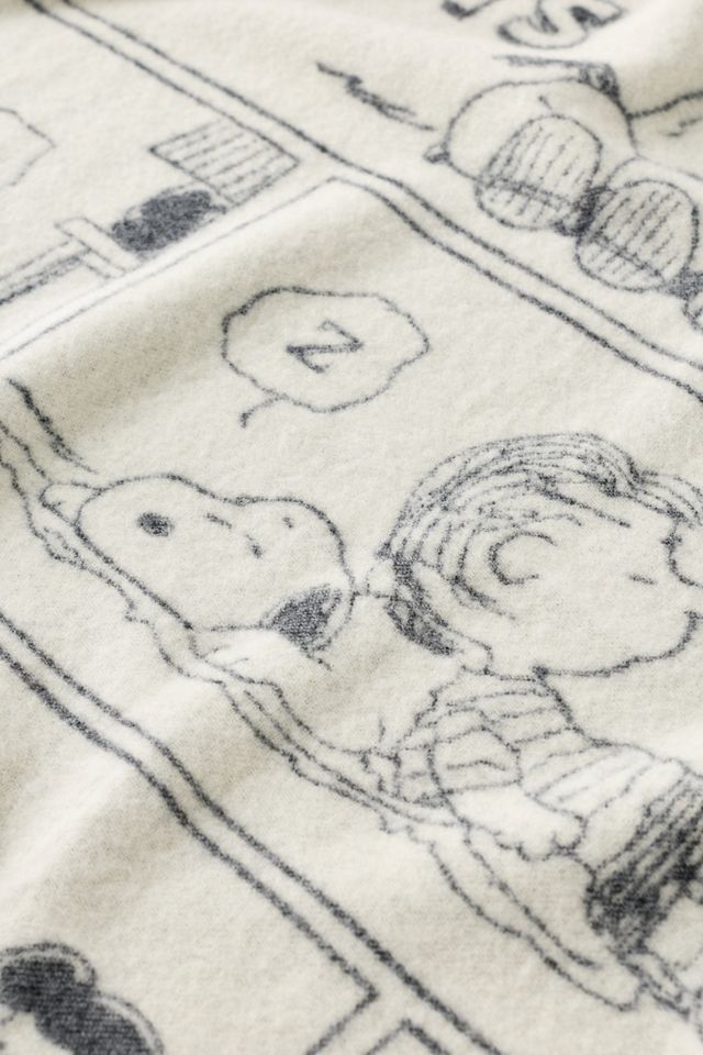 Couverture en molleton de laine à motif bande dessinée ZZZ Peanuts Maison Deux X #2