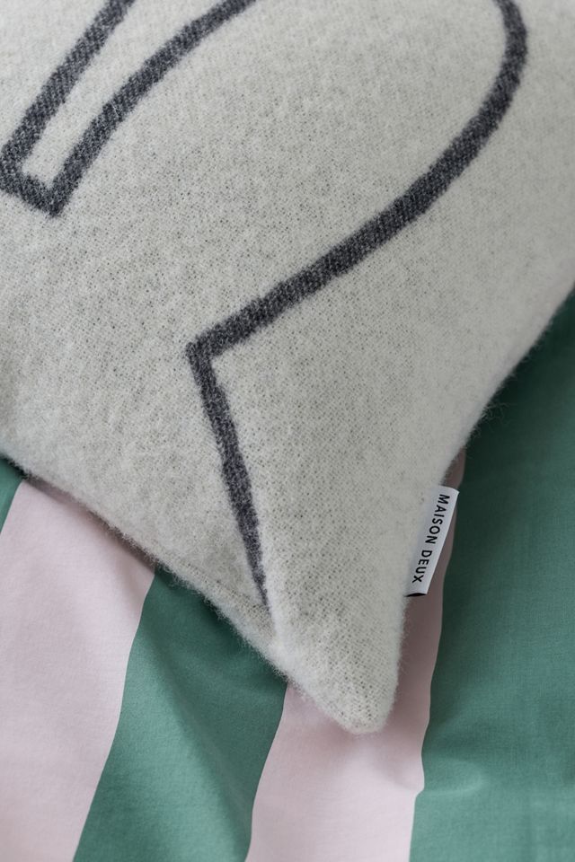 Maison Deux X Miffy Wool Fleece Throw Pillow Case #2