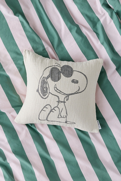 Maison Deux X Peanuts Snoopy Sunglasses Throw Pillow Case | Urban