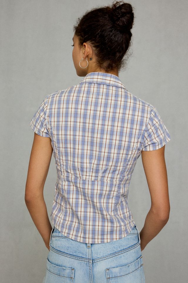 Chemise BDG Matty ajustée à manches courtes avec plusieurs boutons #4