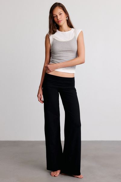 Out From Under Bec Foldover Wide Leg Pants