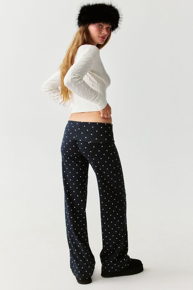 Out From Under Bec Foldover Wide Leg Pants #3