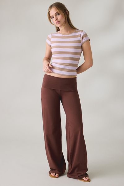 Out From Under Bec Foldover Wide Leg Pants