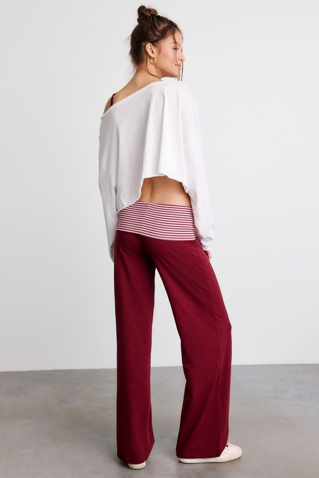 Out From Under Bec Foldover Wide Leg Pants #4
