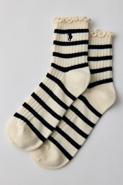 Polo Ralph Lauren Lettuce Edge Quarter Crew Socks