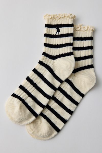 Polo Ralph Lauren Lettuce Edge Quarter Crew Socks