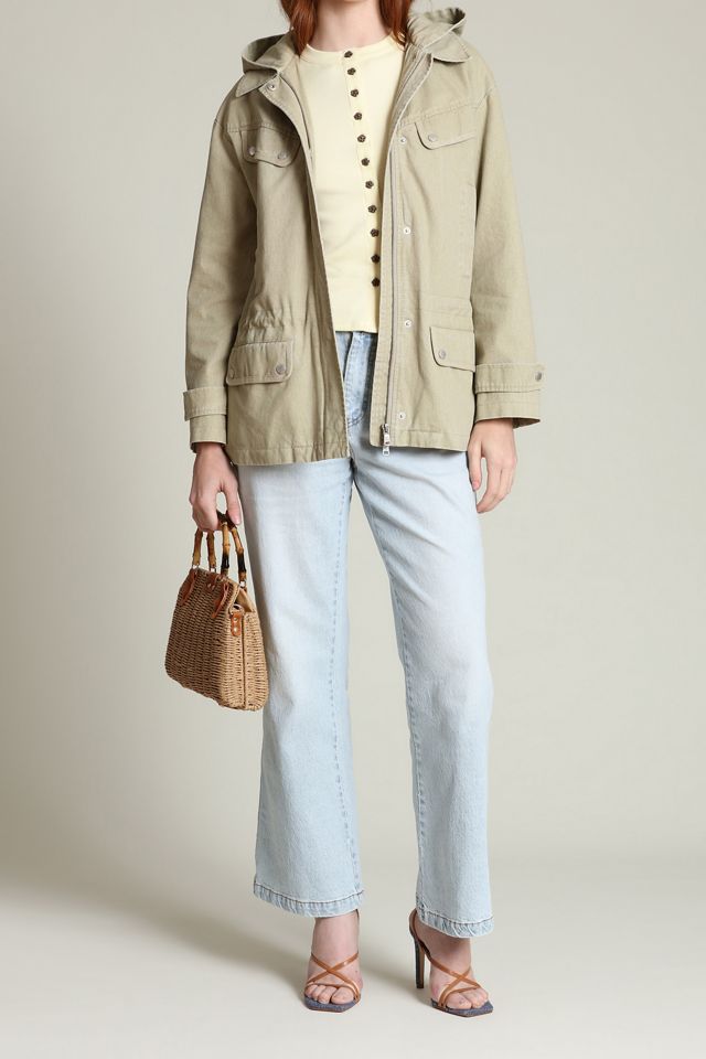 Avec Les Filles Hooded Cotton Field Jacket #1