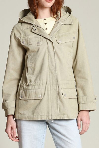 Avec Les Filles Hooded Cotton Field Jacket
