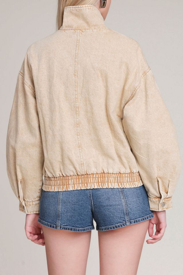 Alec Les Filles Layered Cotton Funnel Neck Bomber Jacket #2