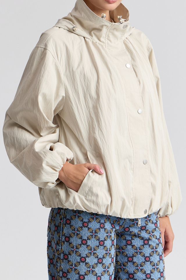 Avec Les Filles Balloon Hooded Bomber Jacket #3