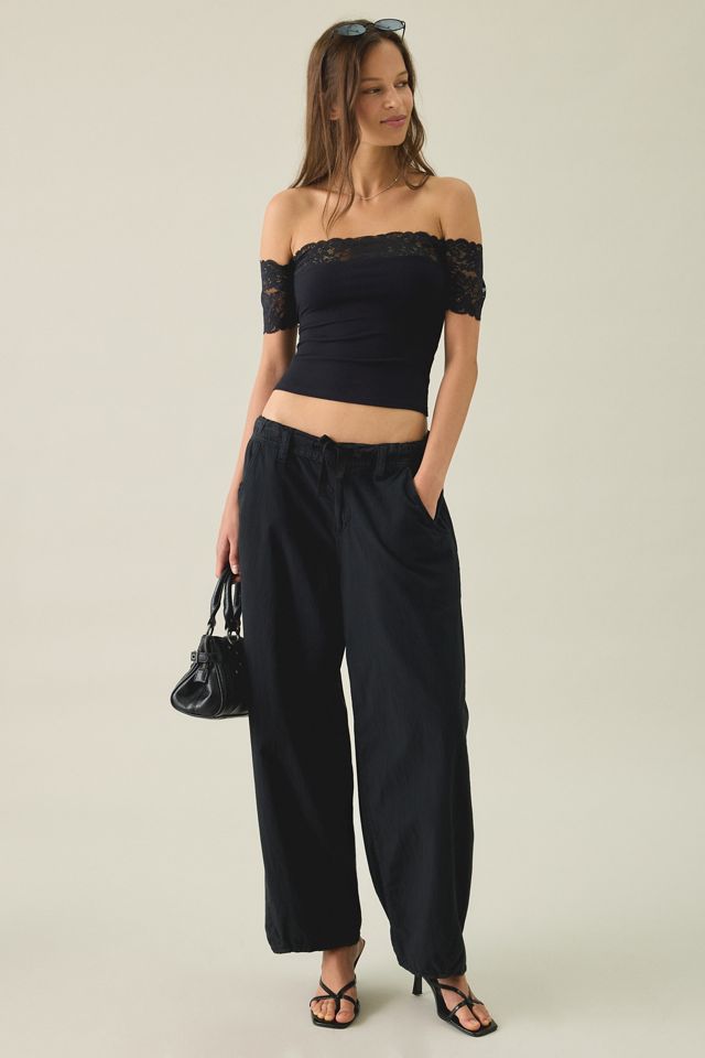 Kimchi Blue Noa Lace Trim Off-The-Shoulder Top #3