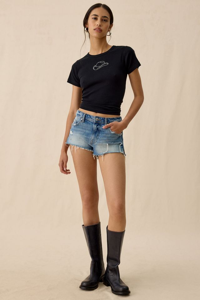 Cowboy Hat Rhinestone Graphic Baby Tee #3