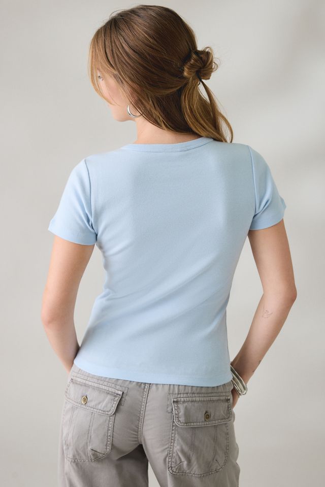 T-shirt ajusté graphique ailes d'ange en strass #2