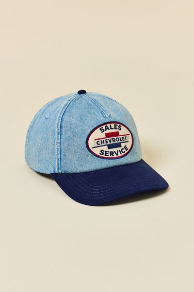 American Needle Chevy Logo Patch Denim Snapback Hat
