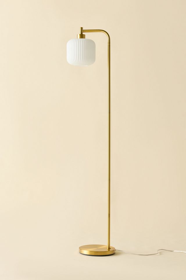 Dara Ribbed Glass Floor Lamp #1