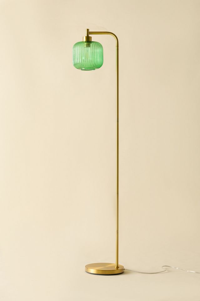 Dara Ribbed Glass Floor Lamp #1