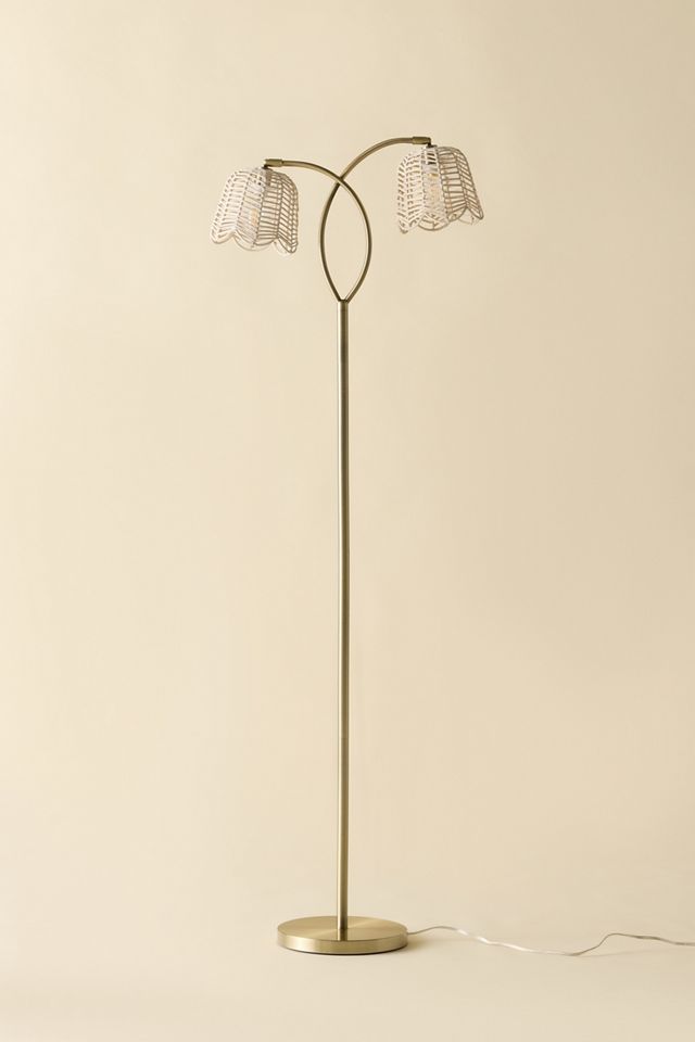 Ciara Rattan Floor Lamp #1