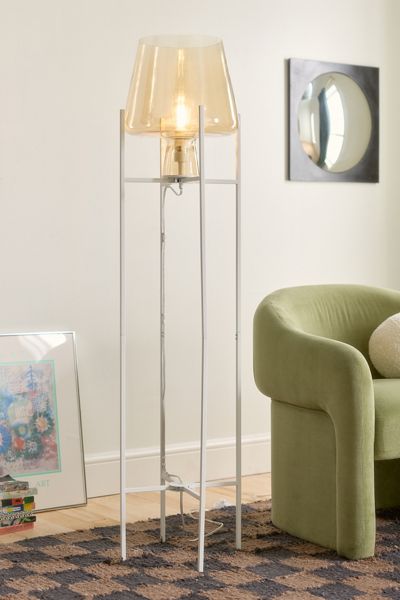 Kade Glass Bowl Floor Lamp