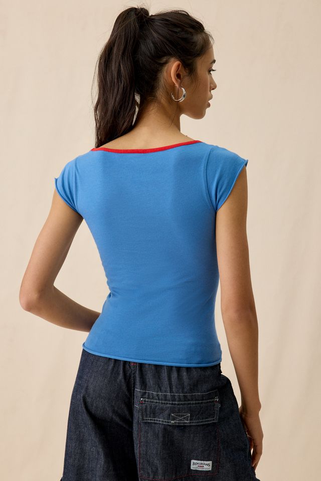 Puerto Rico Graphic Scoop Neck Baby Tee #1